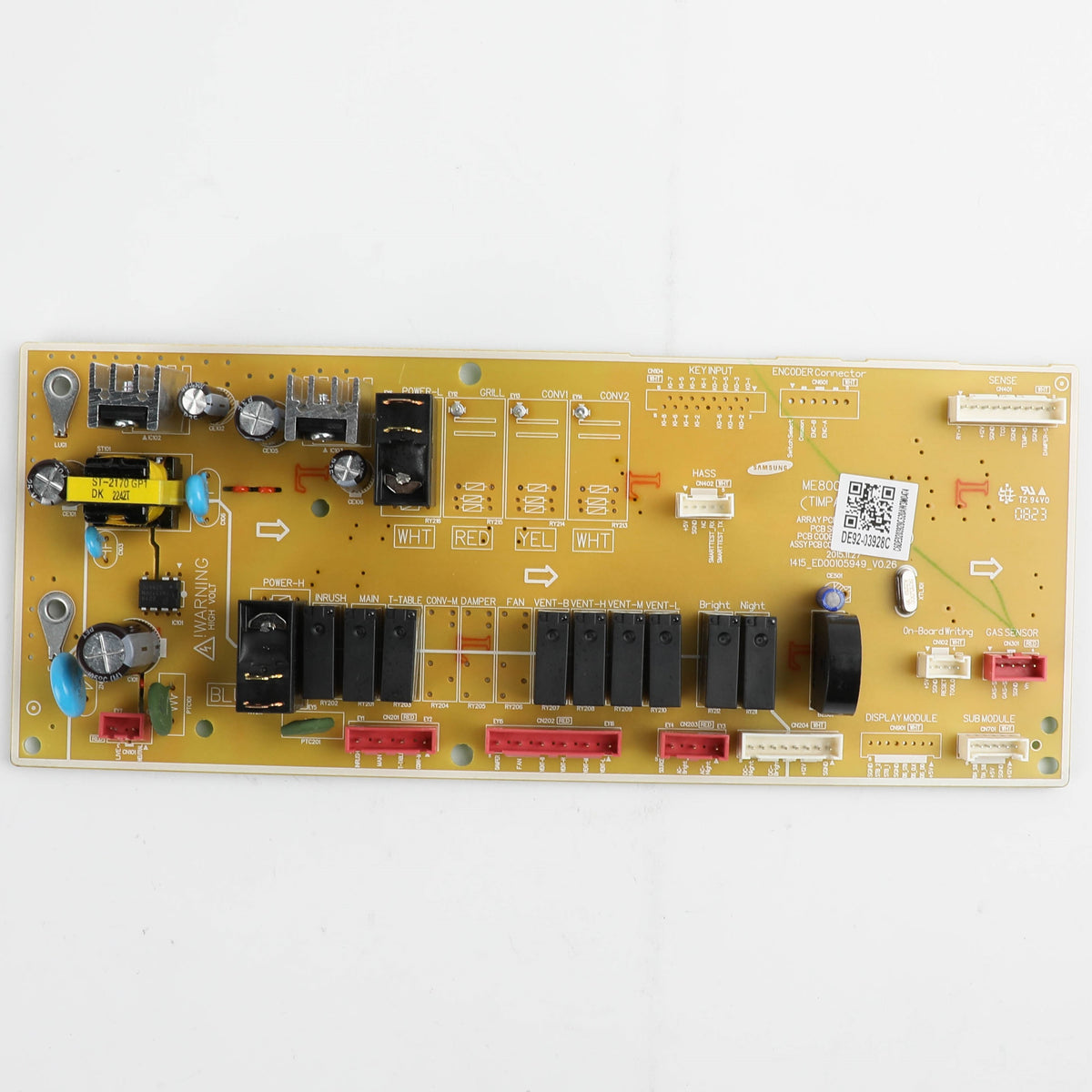 Samsung DE92-03928C Microwave Main Control Board, ECB