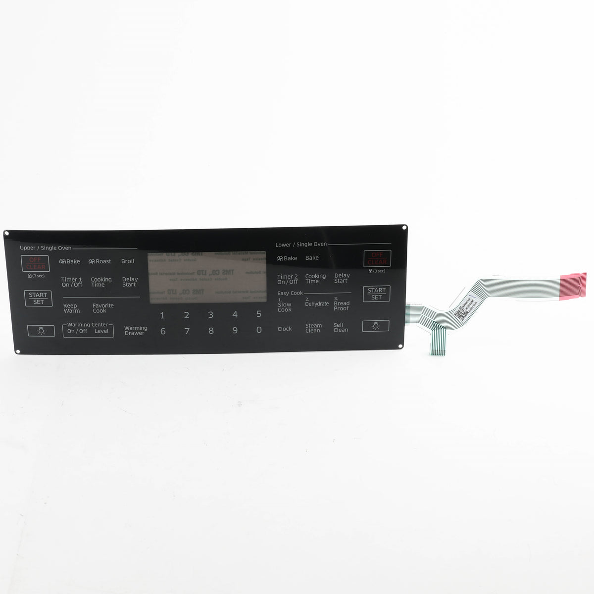Samsung DG34-00032A Range Touchpad + Display, Membrane Switch, Black