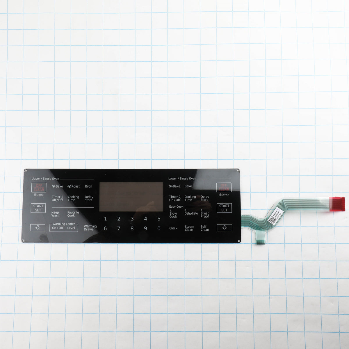 Samsung DG34-00032A Range Touchpad + Display, Membrane Switch, Black