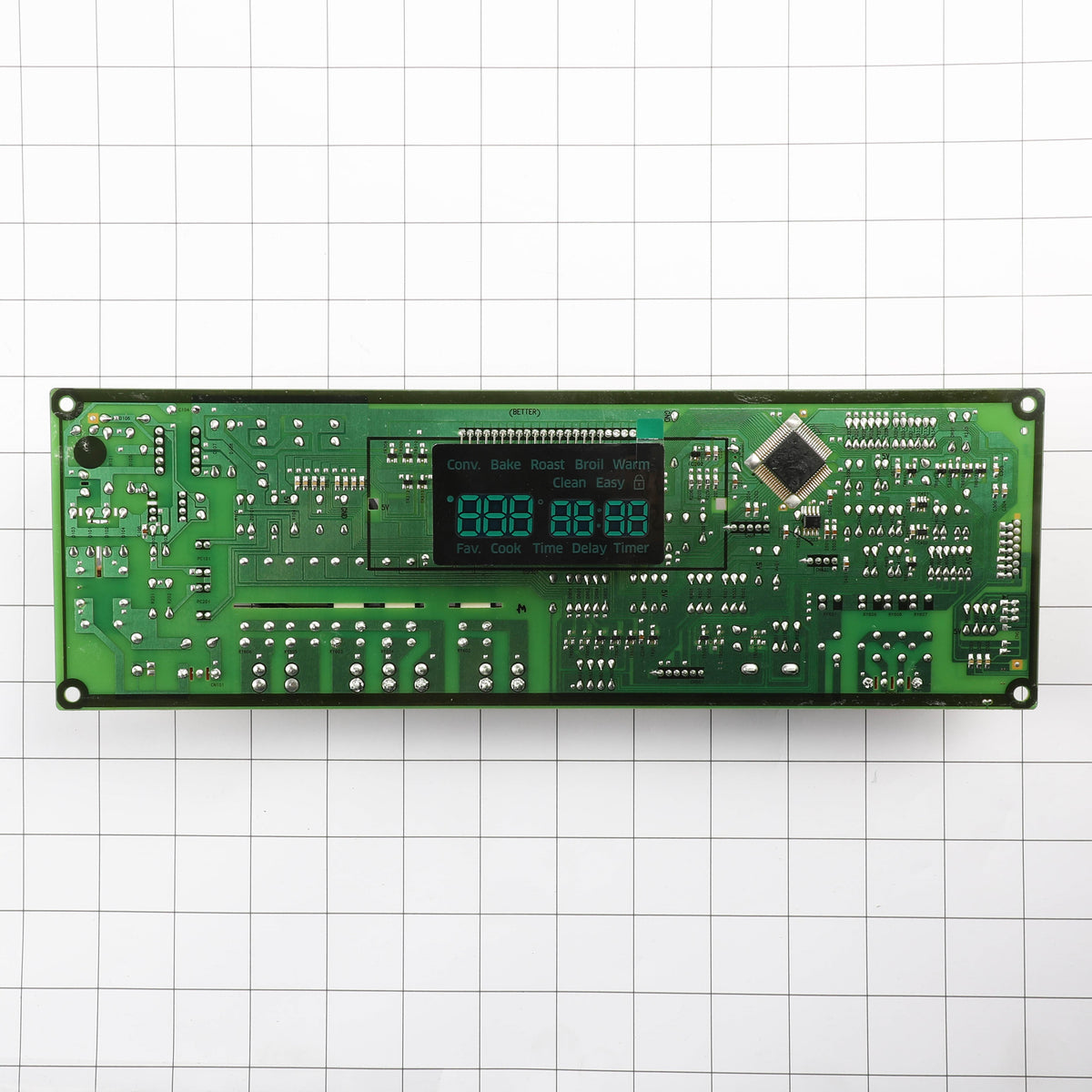 Samsung DG92-01107A Range Oven Main Control Board + Display, PCB
