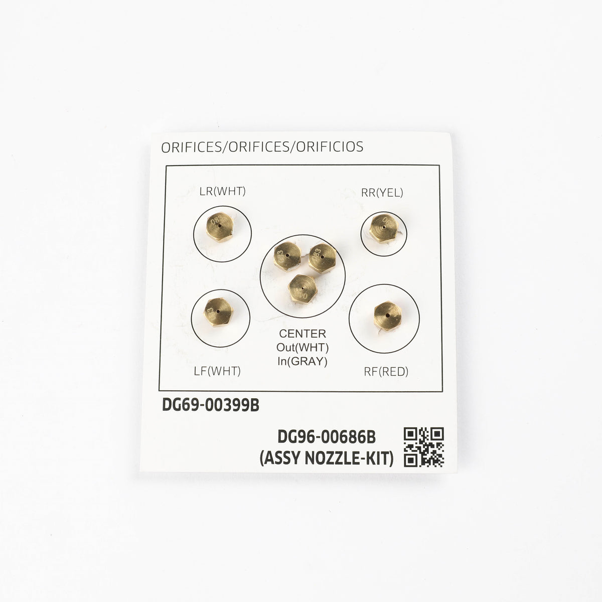 Samsung DG96-00686B Genuine OEM Assembly Nozzle Kit