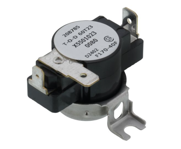 Trane SWT01036 Auxiliary Control High Limit Switch, 60T23-203675, F170-40, Opens 130°F, Closes 170°F