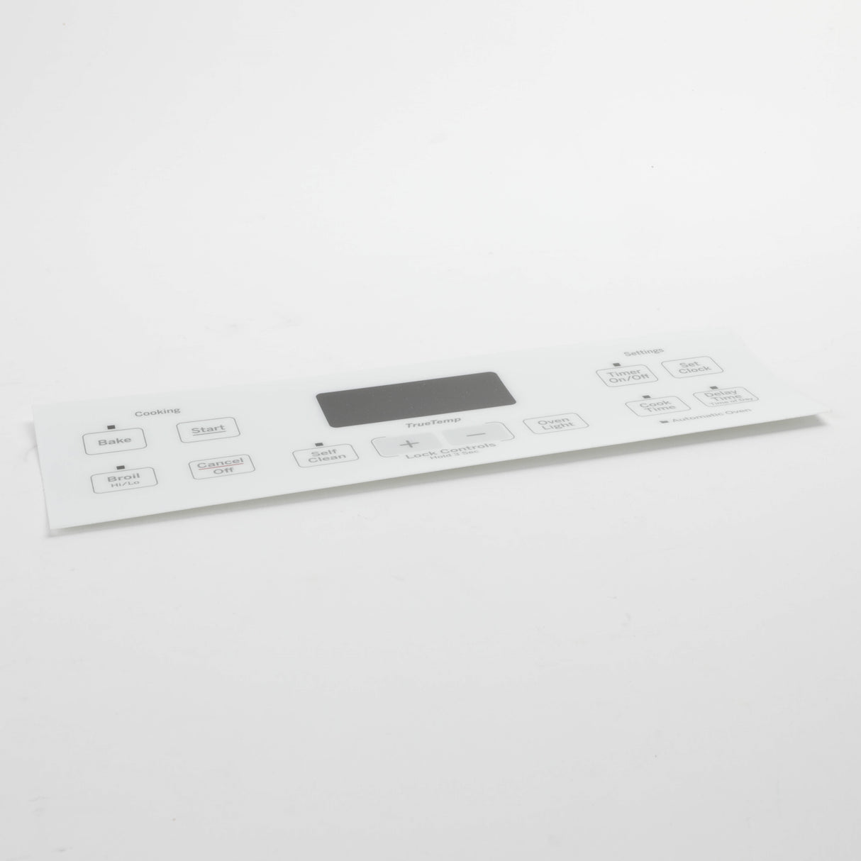 GE WB07X24623 Genuine OEM Range Control Panel - White