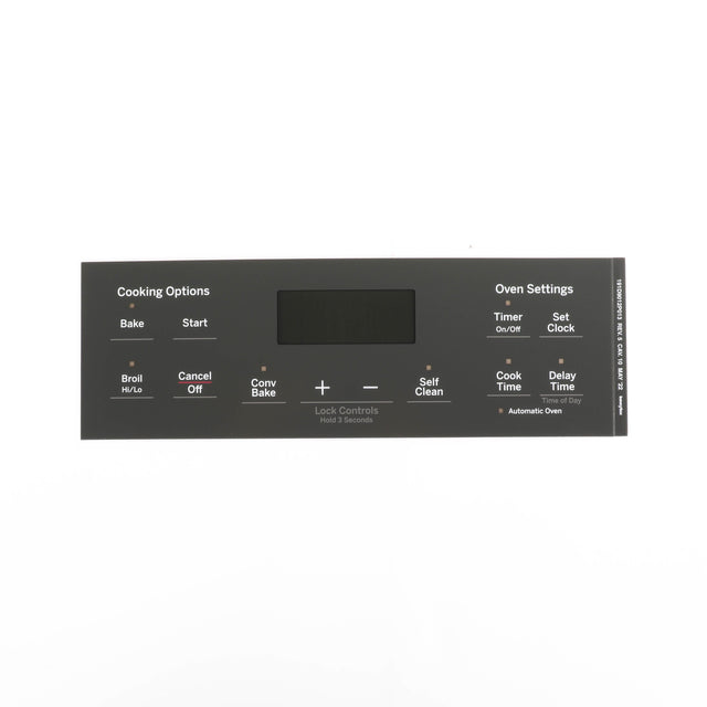 GE WB07X26740 Genuine OEM Faceplate Graphics (Gy)