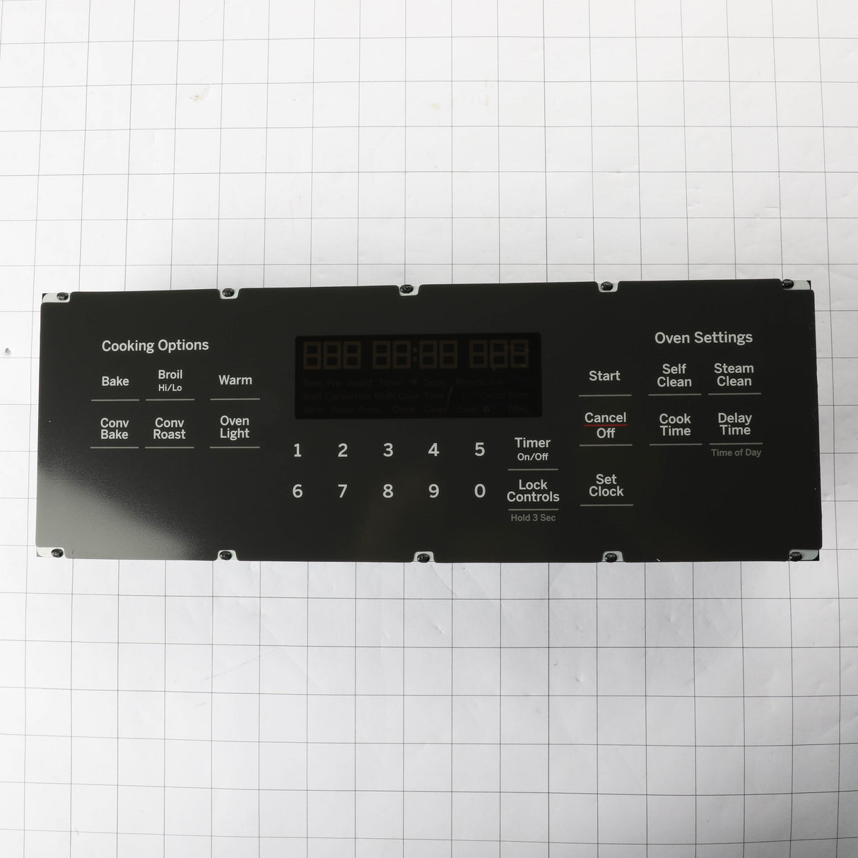 GE WB27X32209 Genuine OEM Dorian Gray Overlay And Control White Le