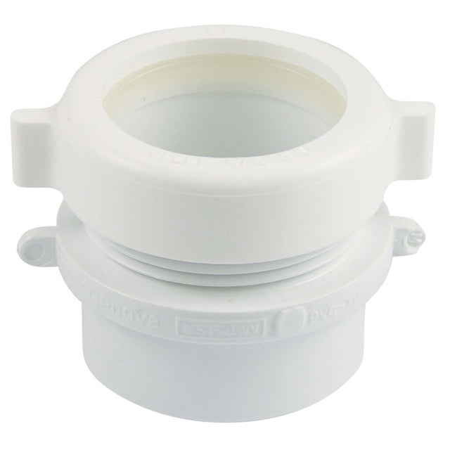 PlumbMaster Approved 59431 PVC Male Trap Adapter, 1-1/2" Spigot x 1-1/4" Slip-Joint Tube
