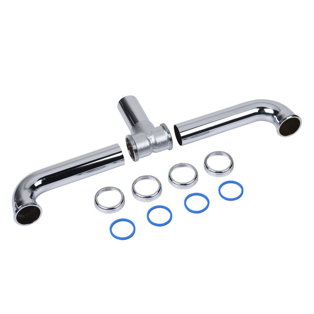 Dearborn 117A-1 1-1/2"Ctr Outlet Sink Waste 17ga,SJ,CH,Baffle,w/Rod B Nut
