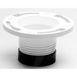 Oatey Twist-N-Set 43651 White PVC Replacement Closet Flange, 4"