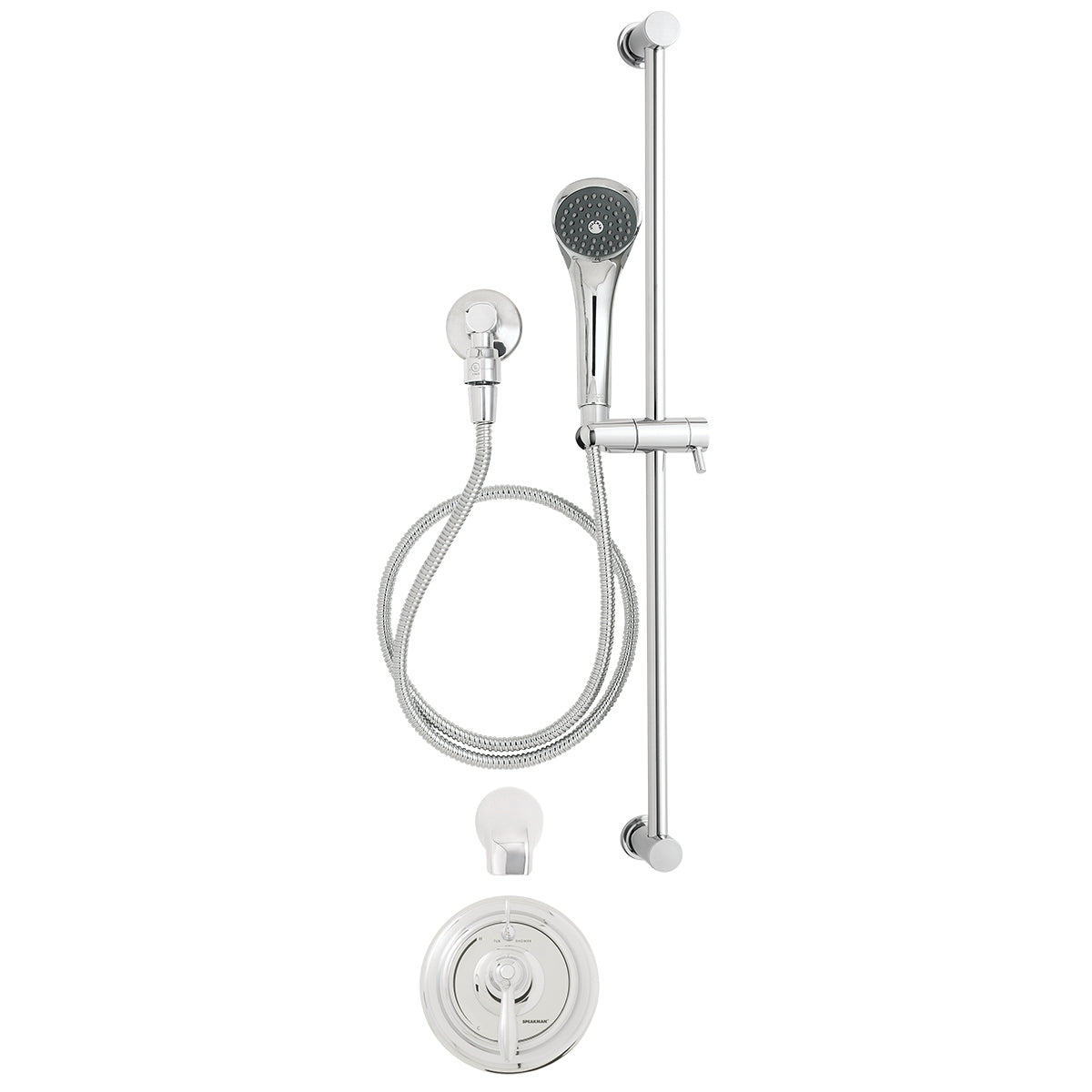 Speakman SLV-5450 SentinelPro Diverter Trim, Shower and Tub Package (Valve not included) Polished Chrome Finish - 2.5 GPM