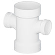 Tigre 429-3513 2 x 2 x 1-1/2 x 1-1/2" Hub x Hub x Hub x Hub PVC SCH 40 Reducing Double Sanitary Tee White