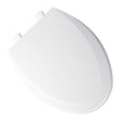 Bemis 1500EC Closed Front Elongated Molded Wood Toilet Seat with Cover, White