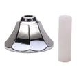PlumbMaster Approved 38066 Old Style Replacement Escutcheon with Molded Nipple (Bulk), 9/16" x 20T x 3/8" I.P, Chrome Plated