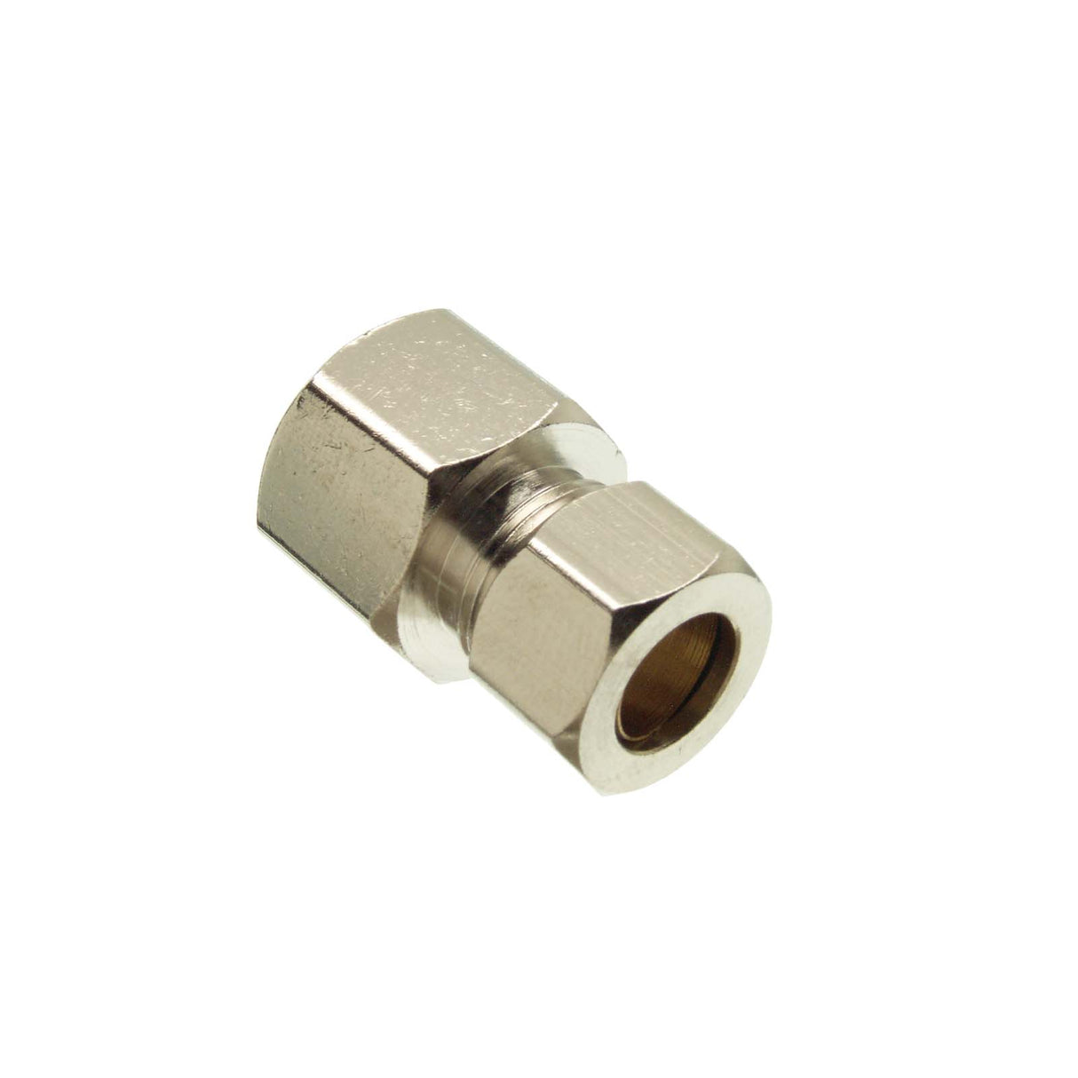 PlumbMaster Approved 52701NL 3/8" OD Comp x OD Flare Brass Adapter