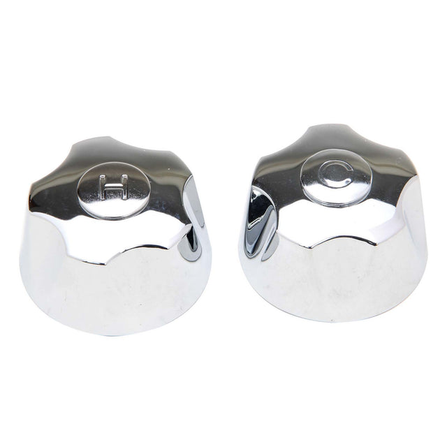 PlumbMaster Approved 24135 8ho Chrome Metal Hot and Cold Handle Pak without Bushing