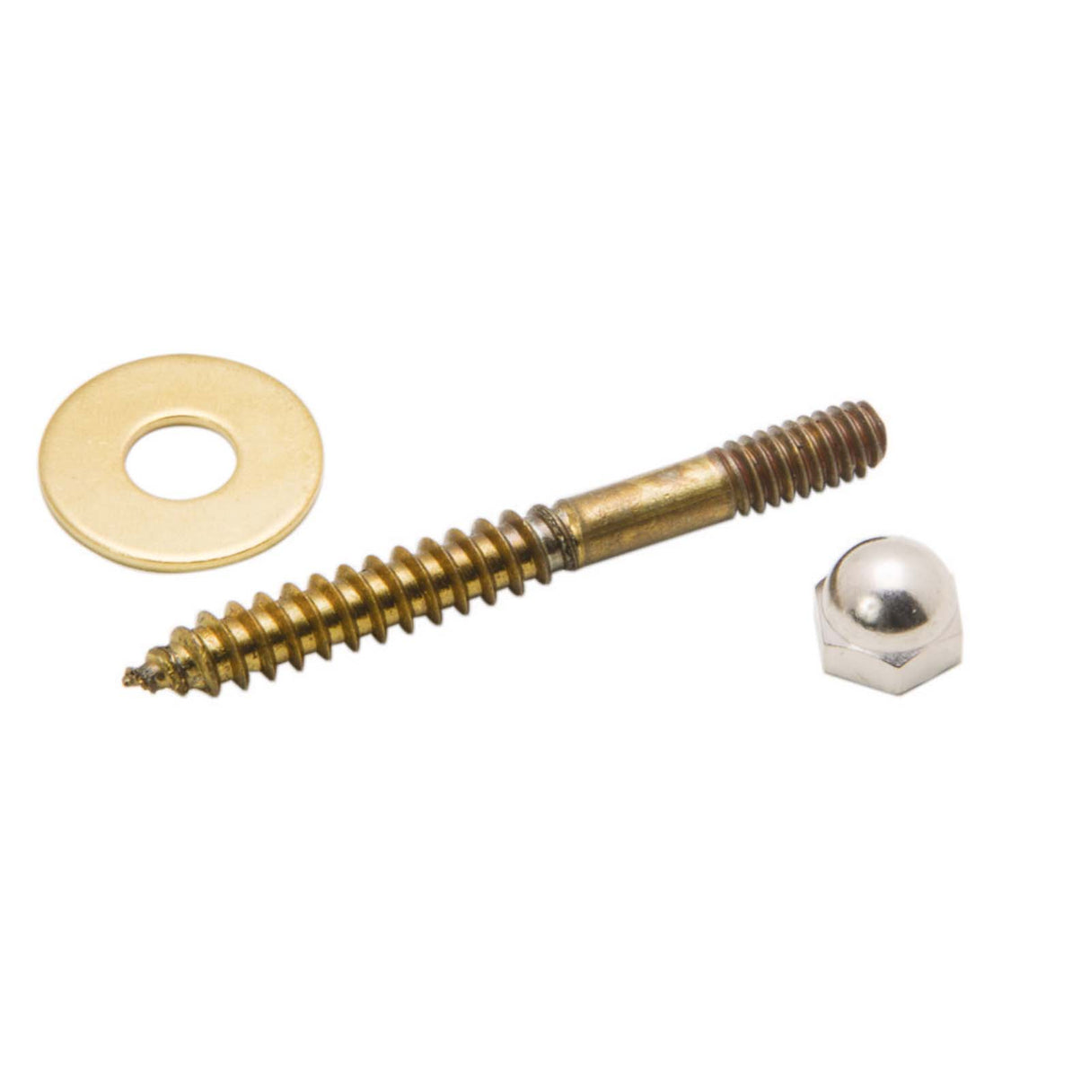 PlumbMaster Approved 40567 Solid Brass Closet Screw, 1/4" Diameter x 2-1/2" Length