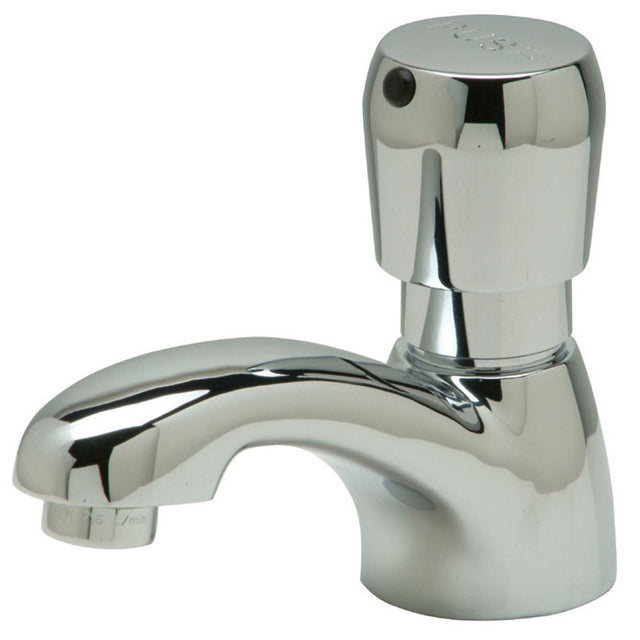 AquaSpec Deck Mount Single Hole Metering Faucet, Push Button