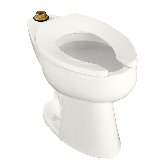 Kohler Highcliff K-4368-0 White Vitreous China Elongated Toilet Bowl with Top Spud, 1.6 gpf, 10 or 12" Rough-In