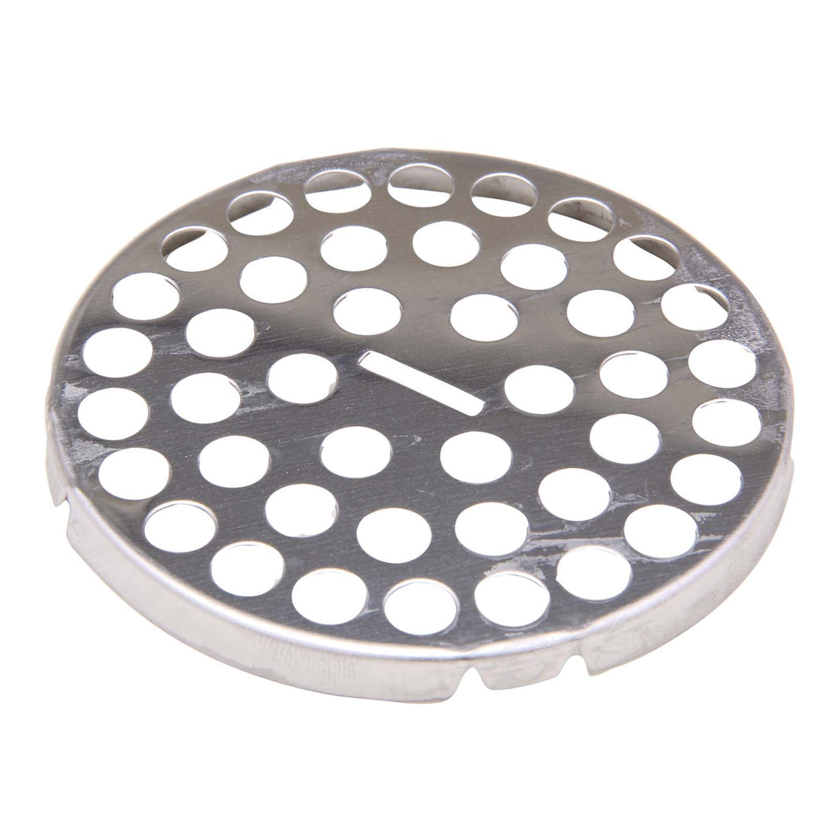 PlumbMaster Approved 36431 2-11/16" OD x 1/4" Depth Chrome Plated Brass Flat Apron Style Sink Strainer