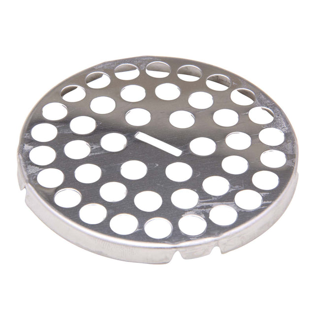 PlumbMaster Approved 36431 2-11/16" OD x 1/4" Depth Chrome Plated Brass Flat Apron Style Sink Strainer