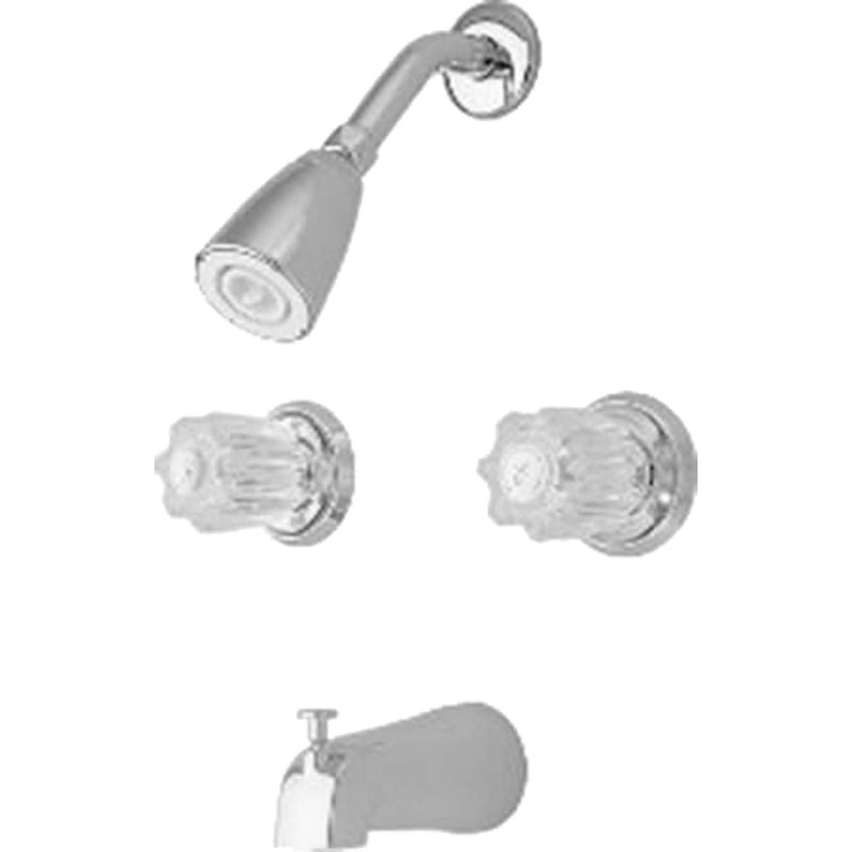 Americana Two Handle Non-Pressure Balanced Tub & Shower, Polished Chrome (Trim Only)