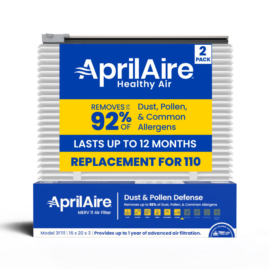 AprilAire UK111 (Replaces 110) MERV 11 TriPure Filter + Upgrade Rails