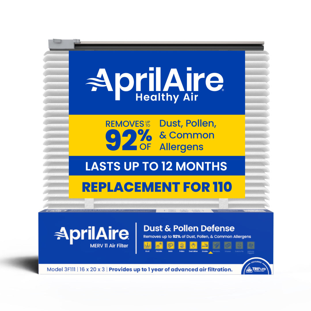 AprilAire UK111 (Replaces 110) MERV 11 TriPure Filter + Upgrade Rails