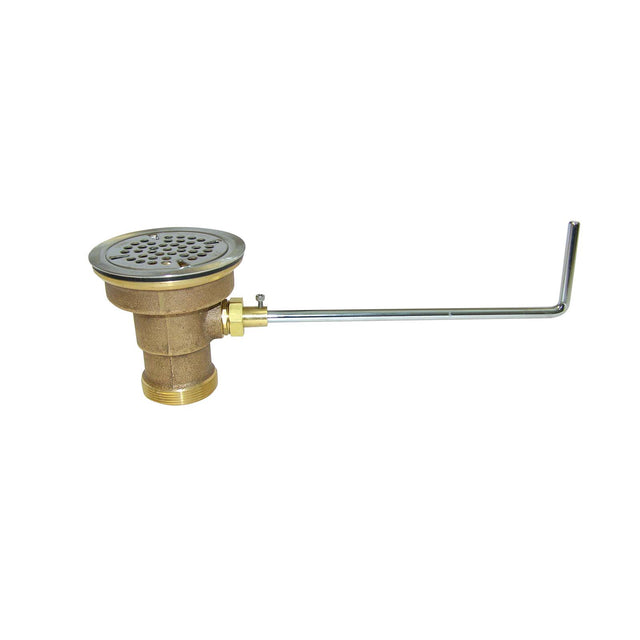 Fisher 22209 Brass Lever Waste, 3-1/2" Opening