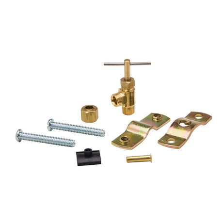 PlumbMaster Approved 50123 3/8" Saddle Line OD x 1/4" Outlet OD Plain Brass Saddle Valve