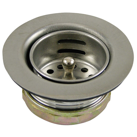 PlumbMaster Approved 86805 2-13/16 x 1-3/4" Stainless Steel Basket Sink Strainer