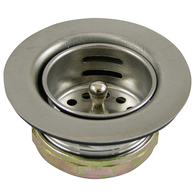 PlumbMaster Approved 86805 2-13/16 x 1-3/4" Stainless Steel Basket Sink Strainer