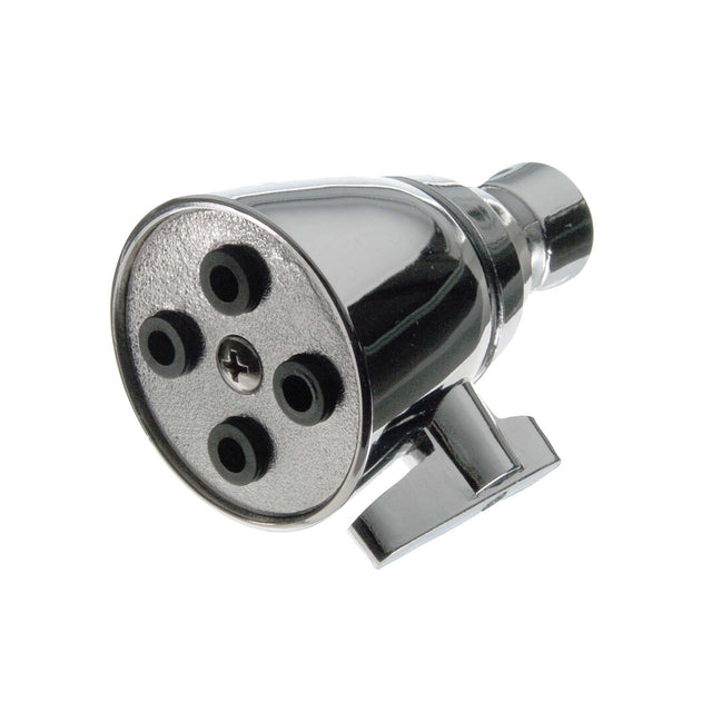 PlumbMaster Approved 89202 Brass 4-Jet Deluxe Adjustable Watersaving Shower Head with Ball-Joint (Retail), 2", 2.5 gpm, Chrome Plated