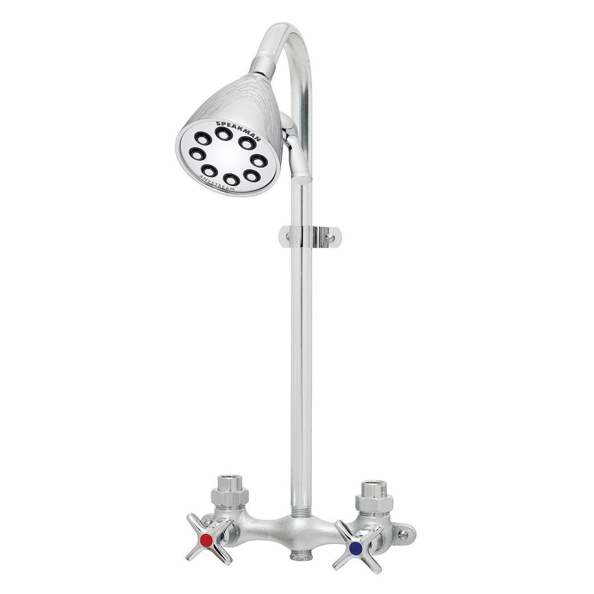Speakman Commander SC-1220-1-AF Exposed Shower Rough Chrome Plated Finish - 2.5 GPM