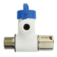 John Guest ASVPP1LF 3/8" x 3/8" x 1/4" White Polypropylene Angle Stop Adaptor Valve