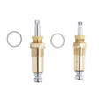 PlumbMaster Approved 10224 Right Hand Hot and Cold Stem with Bonnets (Pair) for Crane Sink, Lavatory Pre-War