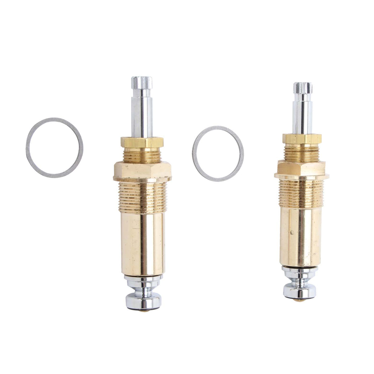 PlumbMaster Approved 10224 Right Hand Hot and Cold Stem with Bonnets (Pair) for Crane Sink, Lavatory Pre-War