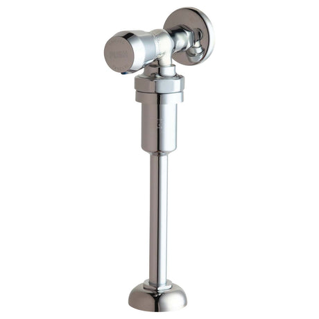 Chicago Faucets 732-VB765PSHCP Chrome Plated Slow Closing Angle Urinal Valve with Riser for Chicago Flushometer