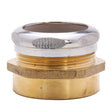 PlumbMaster Approved 50366 1-1/2 x 1-1/2" OD x FIP Rough Brass Waste Connector Chrome Plated Nut