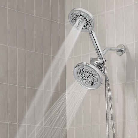 Speakman Neo Exhilaration 5-Setting Polished Chrome Low Flow Dual Shower Head 2.0-GPM (7.6 LPM) Polished Chrome Finish