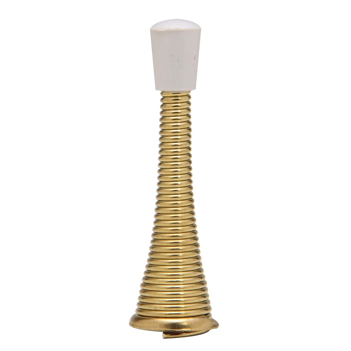 PlumbMaster Approved 52066 Heavy-Duty 2-Piece Spring Style Door Stop, Polished Brass