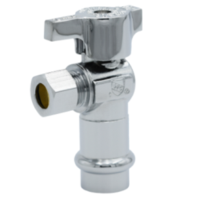 1/2" Press x 1/4" OD Angle Stop