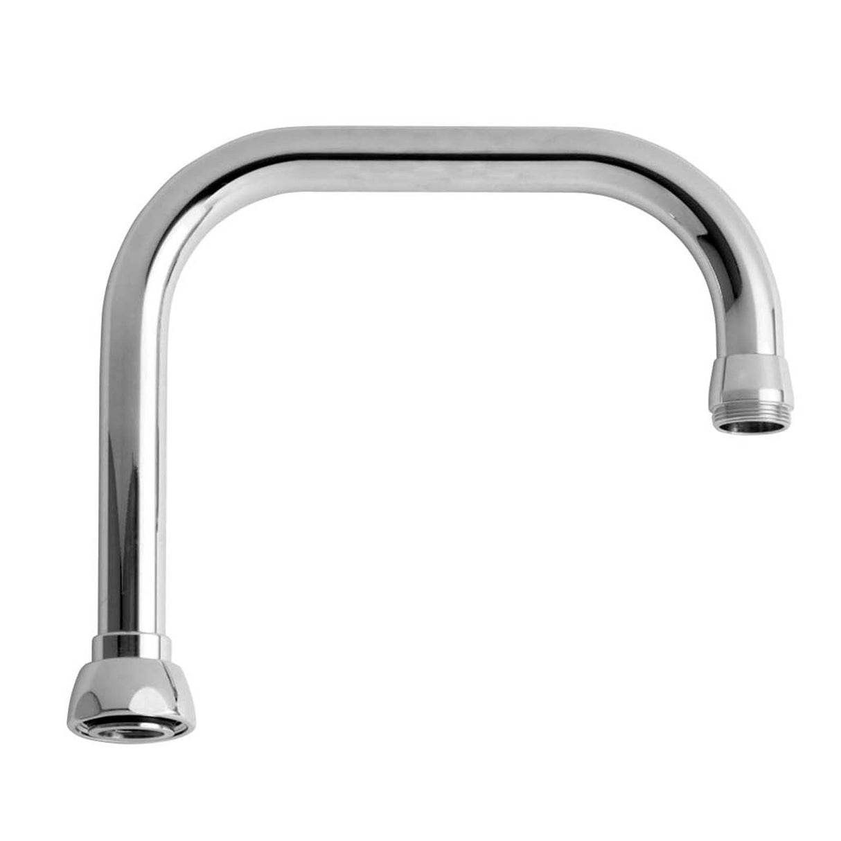DB6AJKABCP Chicago Faucets DB6AJKCP Fixed or 360 deg Rigid/Swing Double-Bend Spout, 6-1/4" Reach, 3-1/8" H, Chrome Plated