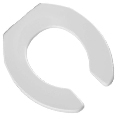 Bemis 955SSCT Heavy-Duty Open Front Round Plastic Toilet Seat Without Cover, White