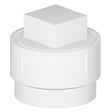 Tigre 105-X-3242 4 x 4" Spigot x FPT PVC SCH 40 DWV Cleanout Adapter with Plug White