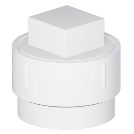 Tigre 105-X-3242 4 x 4" Spigot x FPT PVC SCH 40 DWV Cleanout Adapter with Plug White