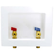 1/2" Sweat Universal Outlet Box with 1/4 Turn Valve Plastic White