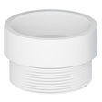 Tigre 109-3288 2 x 2" Hub x MIPT PVC SCH 40 DWV Adapter White