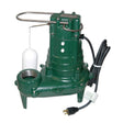 Zoeller M267 260 Series Cast Iron Automatic Submersible Sewage Pump, 0.5 HP, 115 V, 10.4 A, 1 PH, 1750 RPM