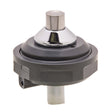 Acorn 2566-051-001 Hot Air-Control Push-Button Assembly with Back Outlet, 2-3/16", Chrome Plated