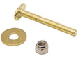 PlumbMaster Approved 43804 Solid Brass Quality Closet Bolt (Individual), 5/16" Diameter x 3-1/2" Length