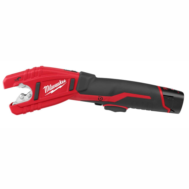 Milwaukee M12 2471-21 Cordless Copper Tubing Cutter Kit, 1/2 - 1-1/8" Cutting Capacity, 14" L